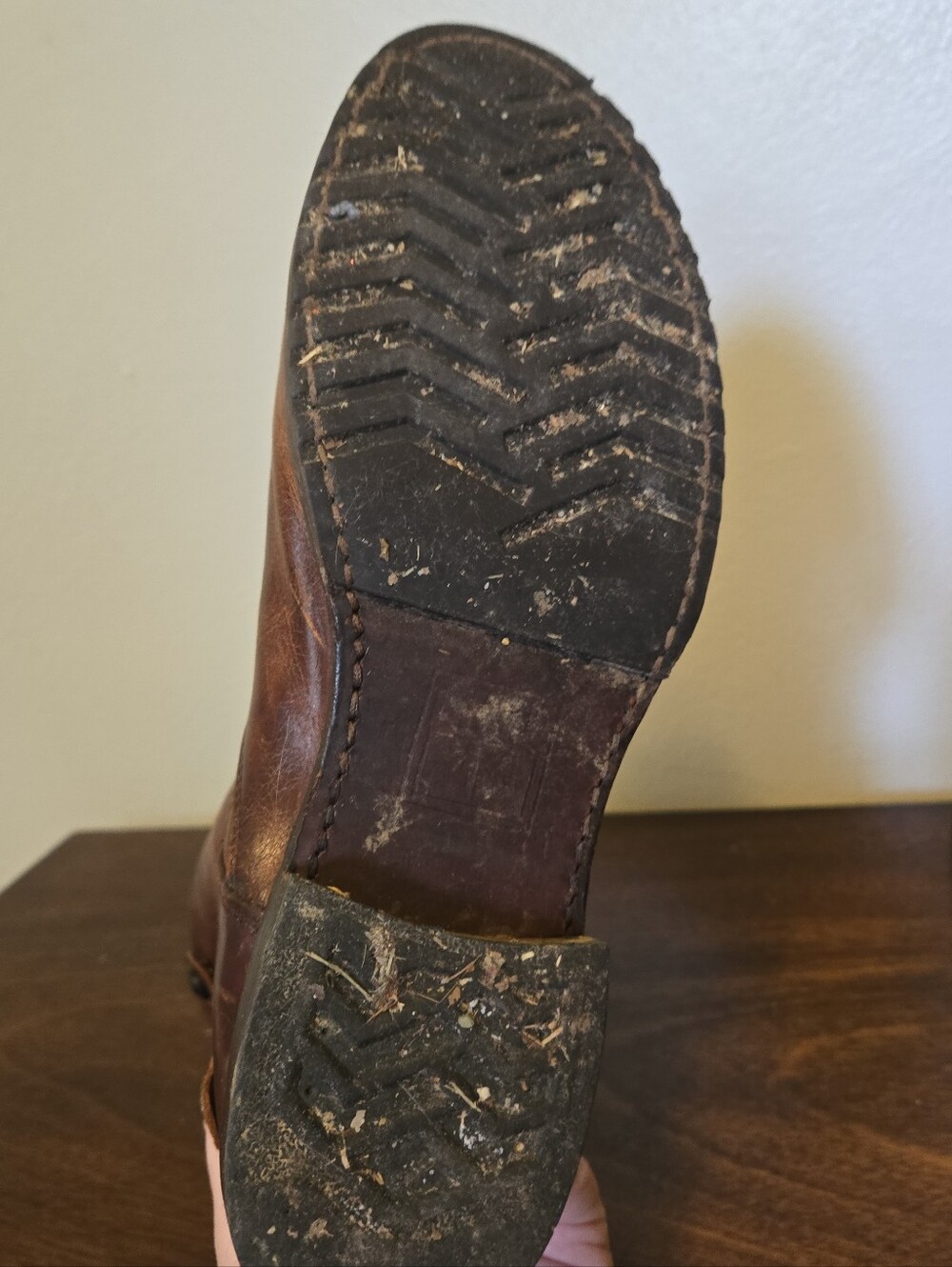 FRYE Veronica Short Boot Leather Antique Brown Womens 9 - Picture 7 of 11